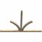Ekena Millwork Richland Rough Sawn Timber Gable Bracket, Douglas Fir, 108"W x 72"H x 4"D x 4"F, 16/12 Pitch GBW108X72X0404RIC00RDF - alternate 4